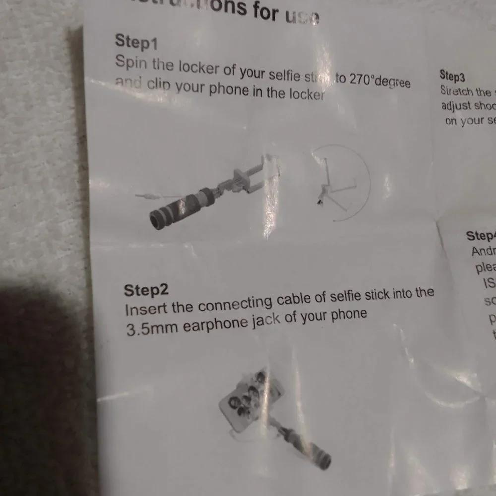 Protis wireless mini cable selfie sticks for remote photo-taking, brand new
